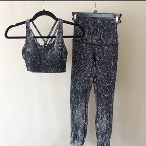 Lululemon Set - wunderunder leggings and energy sports bra
